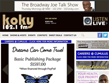 Tablet Screenshot of 1021koky.com